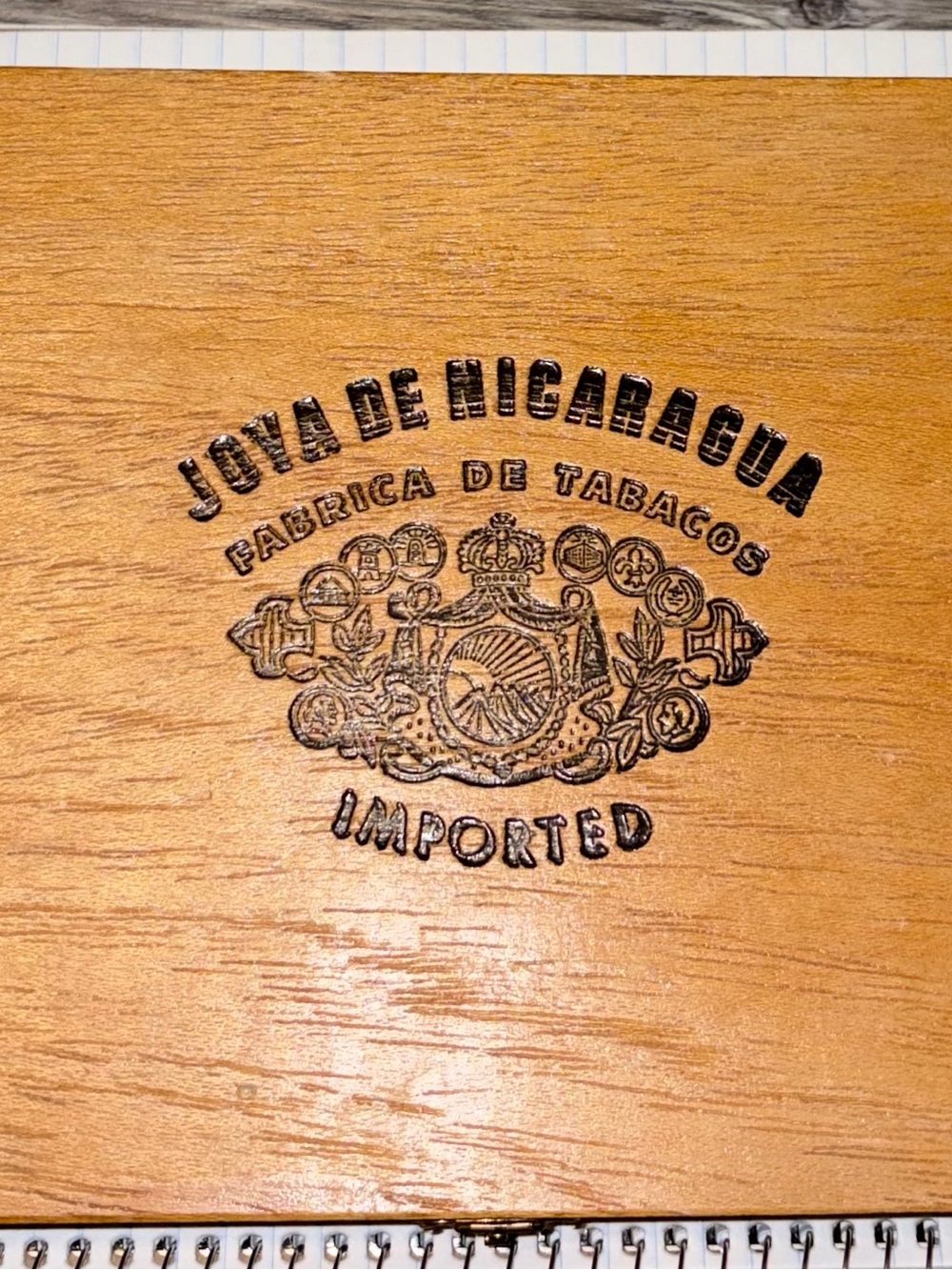 Vintage Joya de Nicaragua Wooden Box